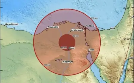 Séisme de magnitude 5,4 ressenti dans plusieurs villes égyptiennes