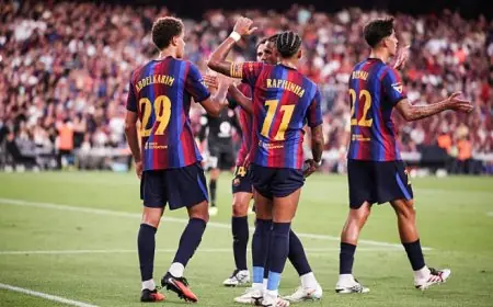 برشلونة يتوج بكأس خوان جامبر بعد فوزه على الأهلي المصري