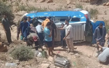 حادثة سير مميتة فوق قنطرة سميمو بإقليم الصويرة تودي بحياة سائق سيارة أجرة