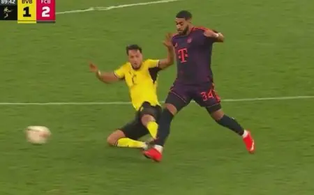 إسماعيل الصيباري يتسبب في طرد الجزائري بن سبعيني ويتوج بكأس السوبر الألماني مع بايرن ميونخ