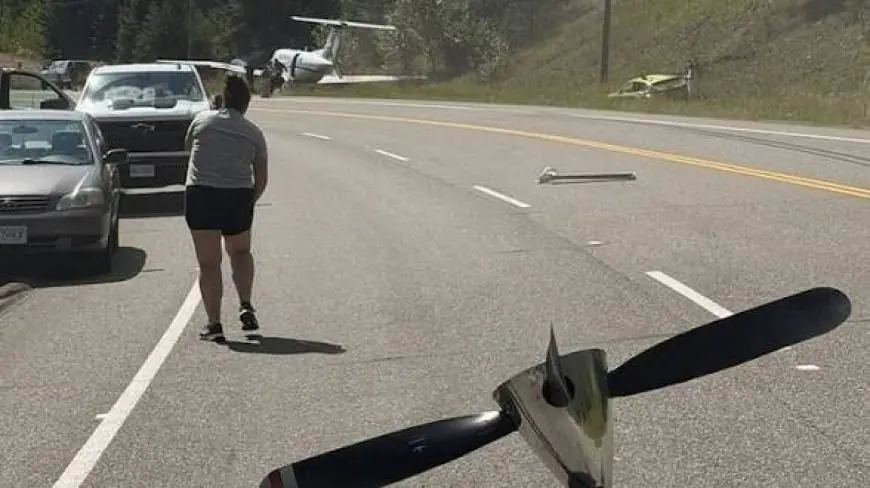 Colombie-Britannique : un mort après la collision entre un avion en détresse et une voiture