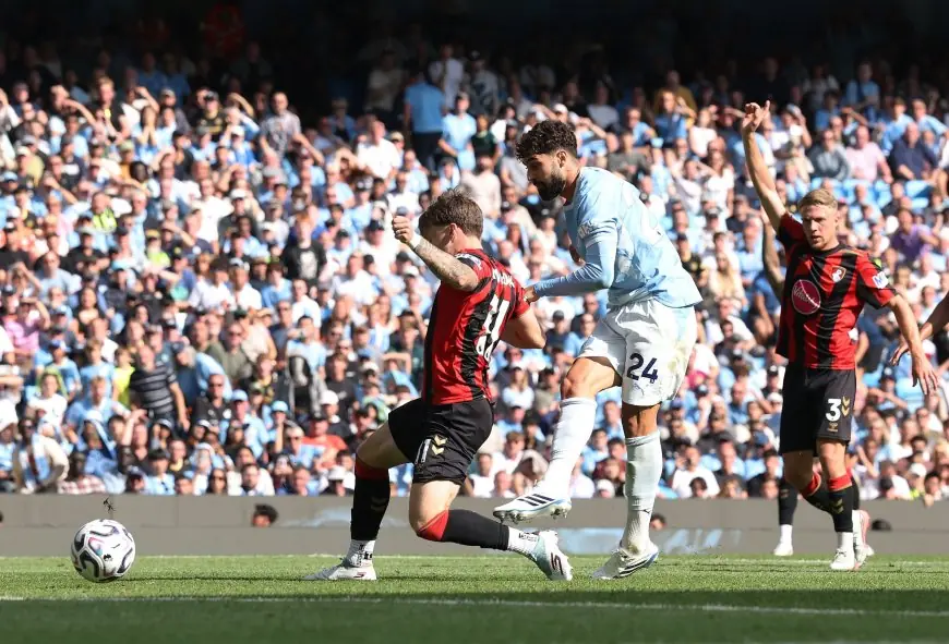ريمونتادا مثيرة تمنح مانشستر سيتي الفوز على بورنموث في الدوري الإنجليزي الممتاز
