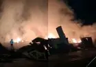 حريق مهول يلتهم محلات بسوق المسيرة في الدار البيضاء