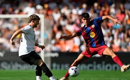برشلونة يسحق فالنسيا بخماسية نظيفة وينفرد بصدارة الدوري الإسباني