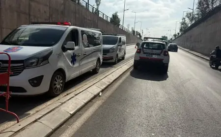 إصابة أربعة عمال بعد سقوطهم داخل ورش قنطرة تاركة بمراكش