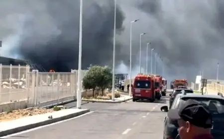 حريق مهول يلتهم 3 معامل بالمنطقة الصناعية TAC 1 بإقليم الفحص أنجرة