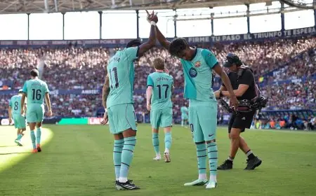 برشلونة يعزز صدارته للدوري الإسباني بعد فوزه على ليفانتي