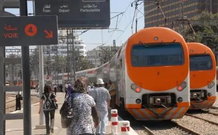 القطارات المتجهة إلى مطار محمد الخامس تغيّر محطة انطلاقها في هذا الموعد