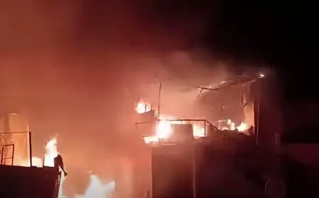 حريق مهول يندلع بحافة مولاي إدريس في فاس ويخلف خسائر مادية للتجار
