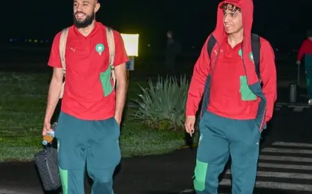 بعثة المنتخب المغربي تحط الرحال بجنوب إفريقيا لمواجهة ليسوتو