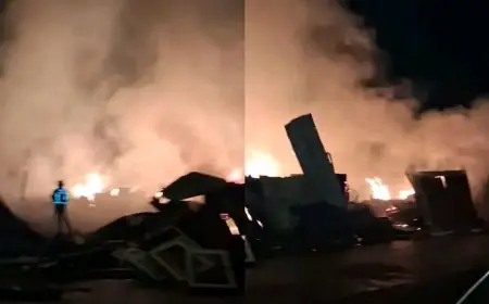 حريق مهول يلتهم محلات بسوق المسيرة في الدار البيضاء