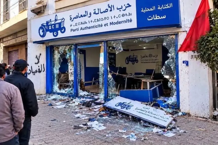 هجوم يستنفر "الأصالة والمعاصرة" بسطات.. اقتحام مقر الحزب والاعتداء على عاملين وإلحاق أضرار بالمعدات