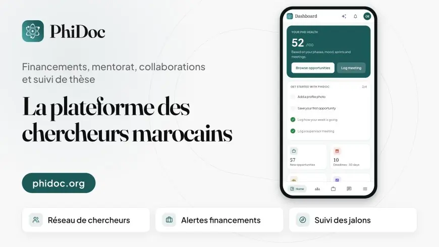 PhiDoc : une nouvelle plateforme pour accompagner les doctorants et structurer la recherche au Maroc et en Afrique