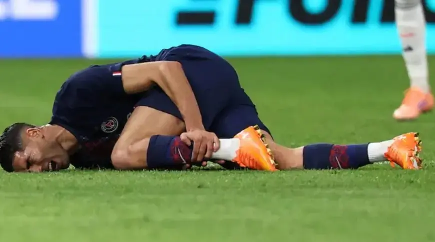 Achraf Hakimi sort blessé lors de PSG - Brest
