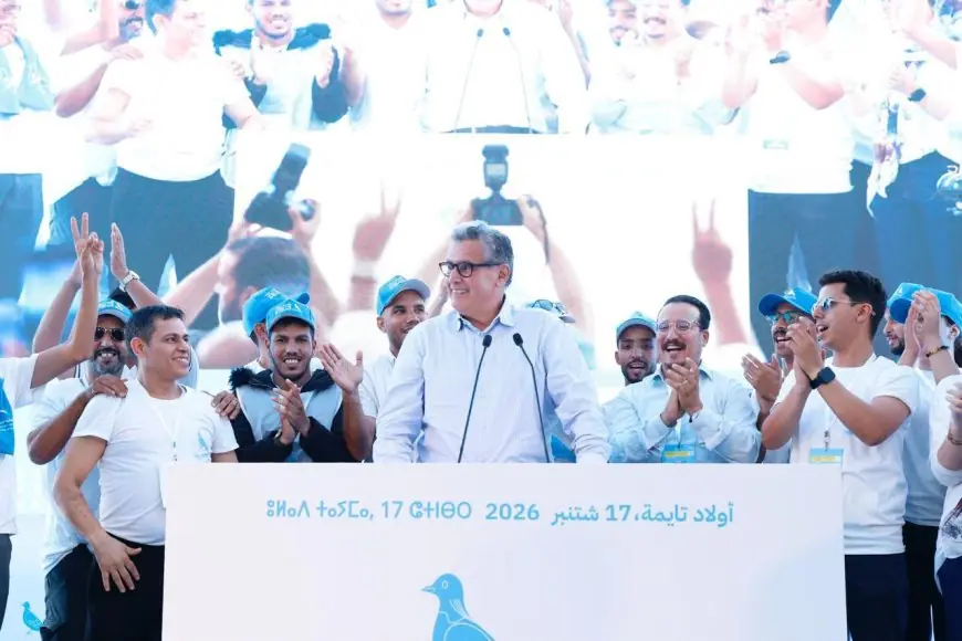 أخنوش بأولاد تايمة: مشاريع الماء والدعم الاجتماعي في صلب حصيلة الحكومة