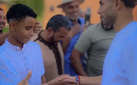 Achraf Hakimi en visite à Taroudant
