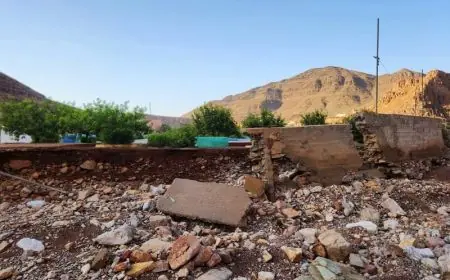 سيول جارفة تقطع الطرق بسوس ماسة وتخلف خسائر مادية