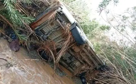سيول وادي أمغا تجرف سيارة وتودي بحياة عامل منجمي بضواحي زاكورة
