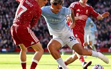 Premier League : Manchester City s'impose 3-0 face à Liverpool à Anfield