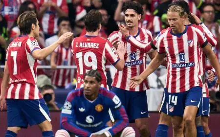 أتلتيكو مدريد يفوز على مانشستر يونايتد بثنائية نظيفة في دوري أبطال أوروبا
