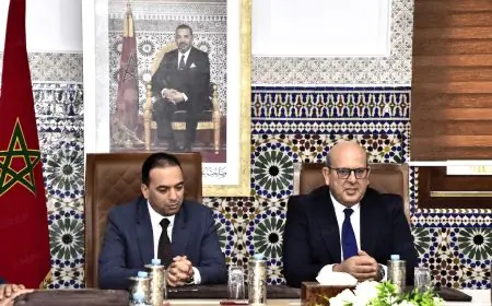 تسليم السلط بين عبد الجبار الرشيدي ولحسن السعدي بقطاع الصناعة التقليدية