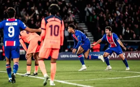 باريس سان جيرمان يهزم برشلونة برباعية في دوري أبطال أوروبا