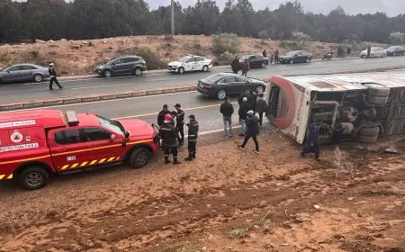 4 قتلى وأكثر من 22 جريحا في حادث انقلاب حافلة لنقل المسافرين بإقليم زاكورة