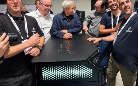 ABA Technology présente sa solution Fusion AI In-a-Box au GTC Berlin 2026 devant le PDG de NVIDIA