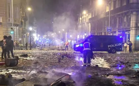 Tensions et pillages dans les rues de Barcelone et Rome