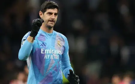 ريال مدريد يعلن غياب كورتوا عن مواجهة برشلونة في الكلاسيكو