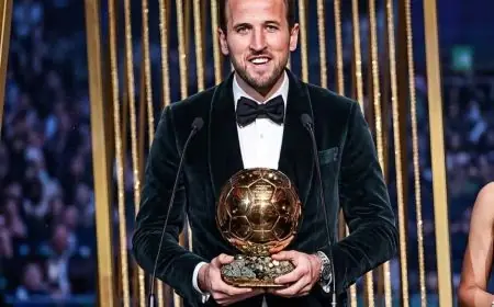 Harry Kane remporte le Ballon d'Or pour la première fois