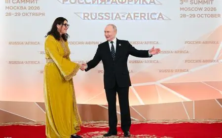 Sommet Russie-Afrique : La Cheffe du gouvernement au dîner offert par Vladimir Poutine