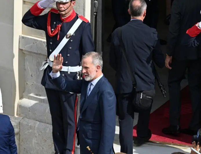 Le Roi d'Espagne Felipe VI en visite à Sebta occupée