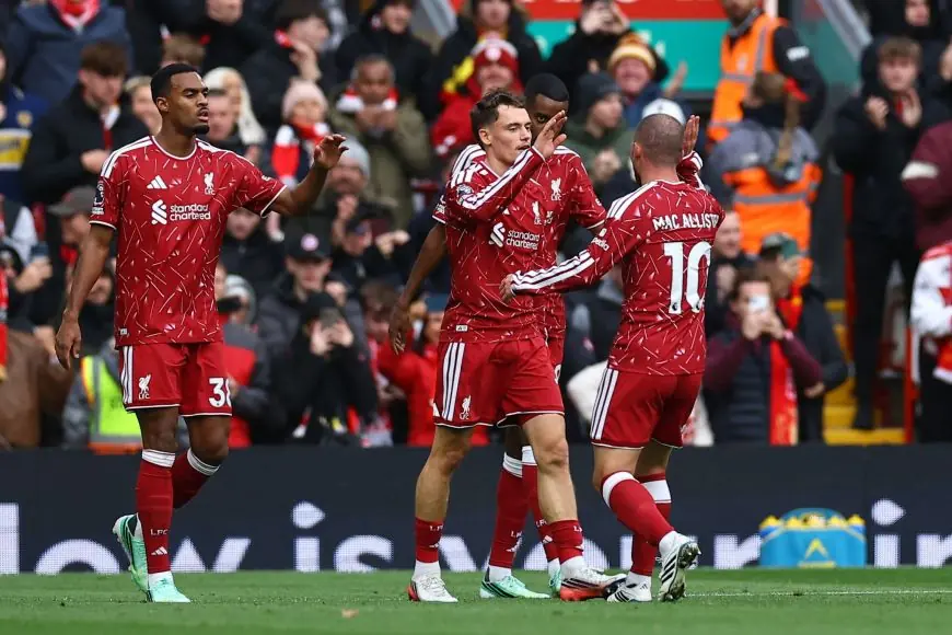 ليفربول يتخطى عقبة برايتون بثنائية نظيفة في الدوري الإنجليزي الممتاز