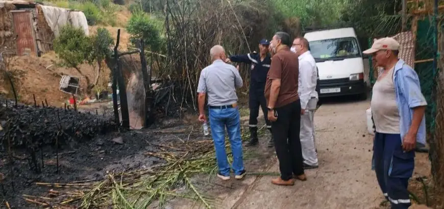 حريق مهول يودي بحياة امرأة داخل كوخ عشوائي ببني ملال