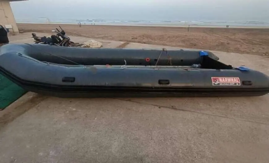 الأمن يحبط مخططا للهجرة غير الشرعية بالدار البيضاء ويحجز زورقا مطاطيا ومحركا بحريا
