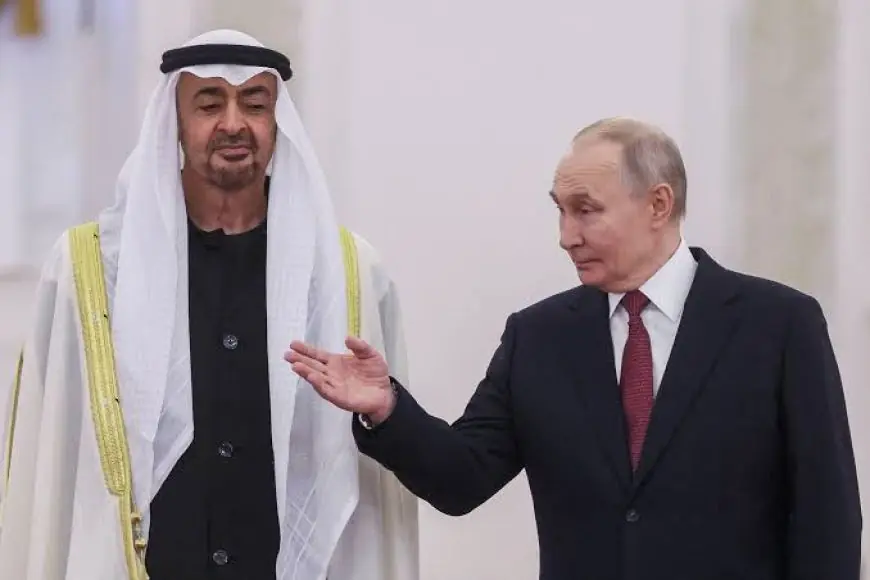 بوتين ورئيس دولة الإمارات يبحثان إمدادات الديزل وتطورات الأوضاع في الخليج