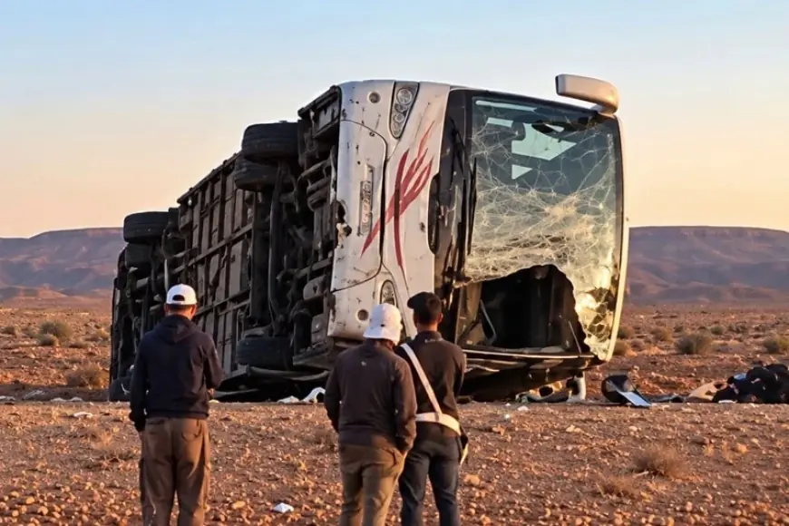 ارتفاع حصيلة حادث انقلاب حافلة بزاكورة إلى 5 وفيات