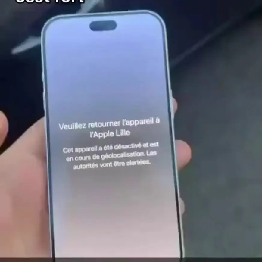 Apple désactive les iPhones pillés en France et affiche un message de géolocalisation