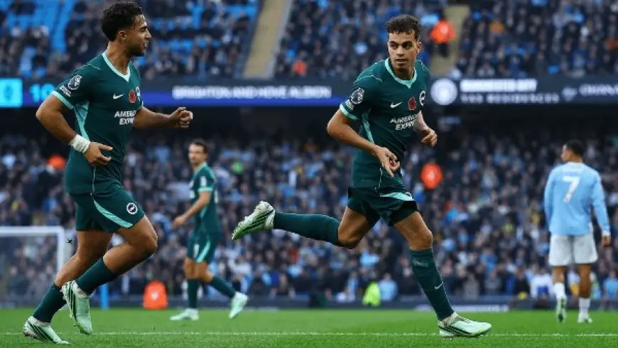 مانشستر سيتي ينهزم أمام برايتون ويحافظ على صدارته للدوري الإنجليزي
